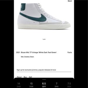 Nike Blazer youth size 6.5